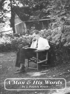 cover image of A Man and His Words